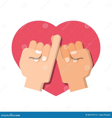 Pinky Promise Icon Finger Vector Trustworthy Swear Cooperation