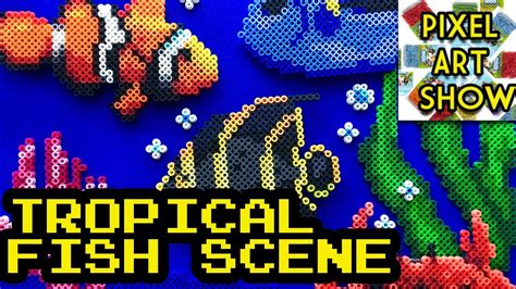 Perler Bead Tropical Fish Project Pixel Art Show Youtube