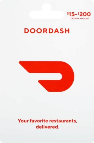 DoorDash 15 200 Gift Card Activate And Add Value After Pickup 0