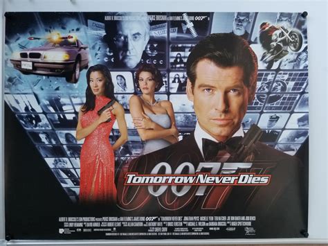 Tomorrow Never Dies 1997 Uk Quad Poster Cinema Poster Gallery
