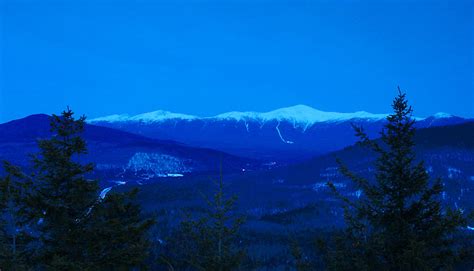 Mount Washington And The Presidential Range At Twilight From Mount
