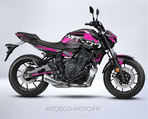 Kit Grafico Yamaha Mt Factory Pink Kitdeco Moto Fr