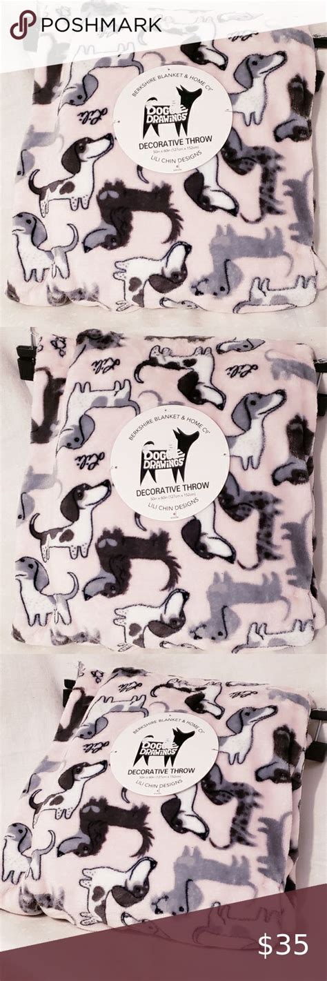 Unique doggie stickers designed and sold by artists. Lili Chin Doggie Drawings Blanket in 2020 | Doggy, White ...