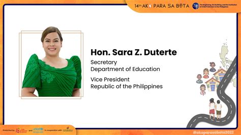 Ako Para Sa Bata Apsb Message Of Vice President Deped Secretary Sara