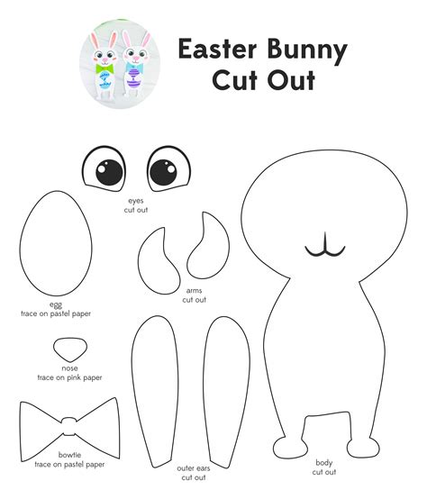easter bunny pattern 6 free pdf printables printablee