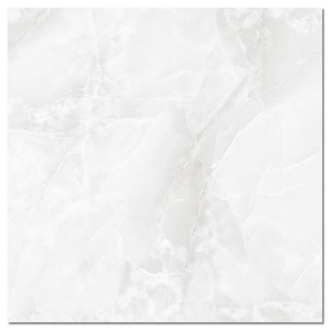 Onyx White And Light Grey Marble Polished Porcelain Tile 600x600mm