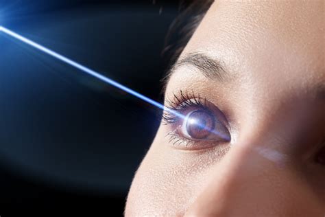 Premium Photo Womans Eye Close Up Laser Beam On The Cornea Concept