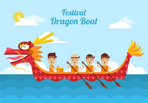 Dragon Boat Illustration 516740 Vector Art At Vecteezy