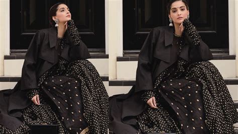 Sonam Kapoor Black Dress Photo Sonam Kapoor Share Her Hot Sexy Black