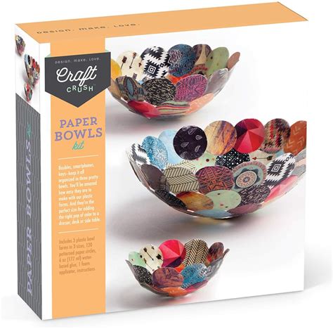 Craft Crush Paper Bowls Kit The Best Craft Kits For Adults On Amazon