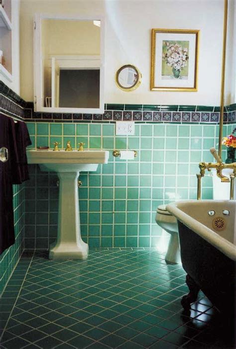 Bathroom wall art and décor is important to create perfect decoration or your bathroom. 36 art deco green bathroom tiles ideas and pictures 2020