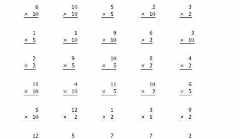 Maths Times Tables Worksheets 4th Grade - multiplication edboost4th