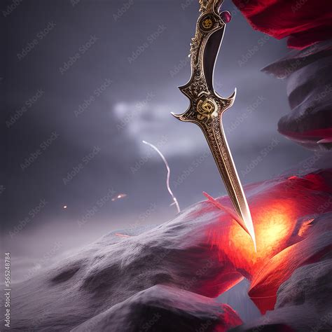 Magical Sword Epic Fantasy Asset Game Asset Element Generative Ai