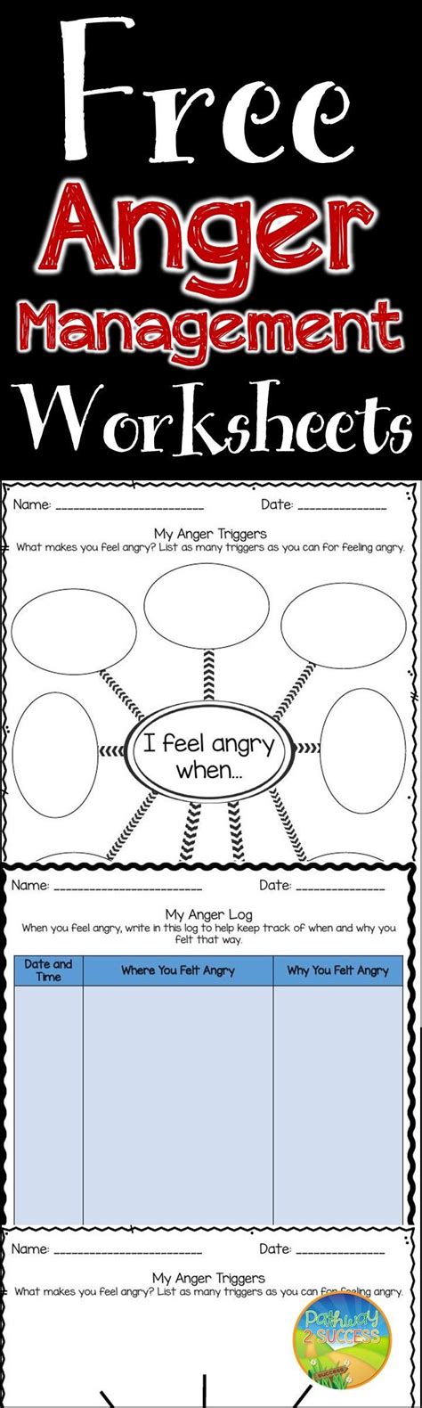 Anger Management Worksheets For Elementary Students Thekidsworksheet
