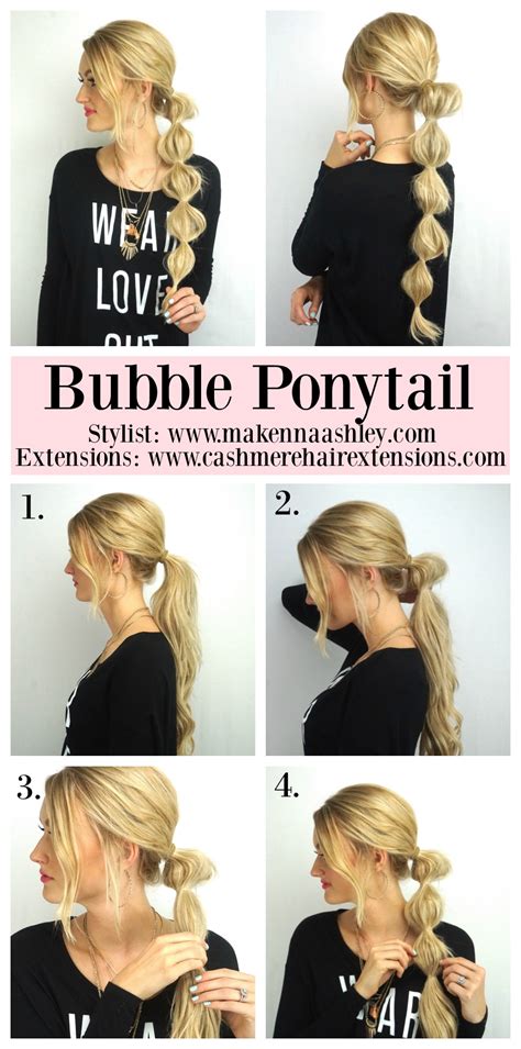 Bubble Ponytail Tutorial Bubble Ponytail Ponytail Tutorial Hair Styles