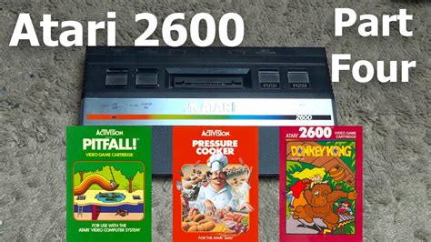 Atari Vcs 2600 Gameplay Of Pitfall Pressure Cooker And Donkey Kong