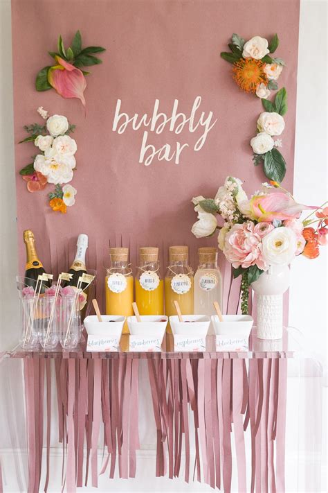 Bridal Shower Hosting Hacks for the Bride-to-be | Mimosa bar bridal
