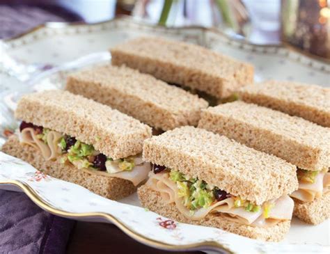 Smoked Turkey Brussels Sprouts Slaw Sandwiches Tea Sandwiches Recipes