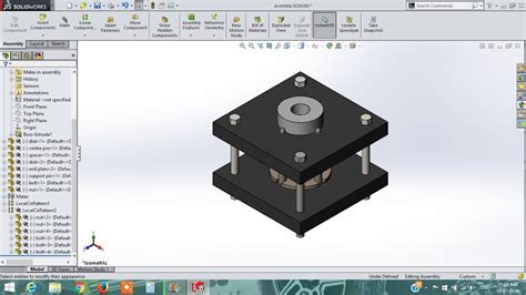 Solidworks Tutorial How To Design Fixture Assembly Youtube