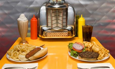 At such a dinner, the people who dine together may be formally dressed and consume food with an array of utensils. Classic Diner Food - American City Diner | Groupon