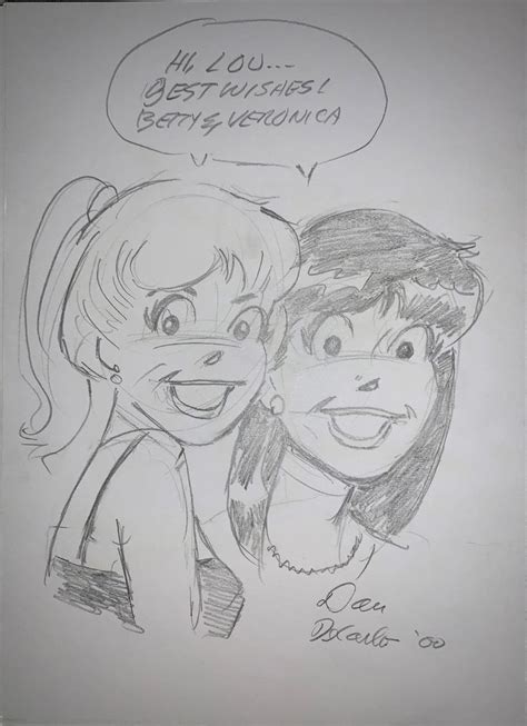 Betty And Veronica In Lou Valentis Dan Decarlo Comic Art Gallery Room