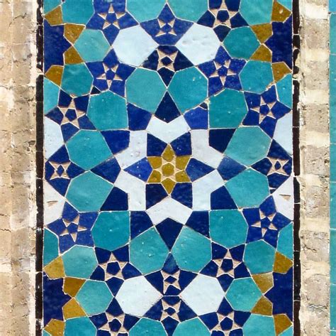 hadi malekian on Instagram Persian geometric mosaic tiles Jameh Mosque of Yazd کاشی معرق هندسی