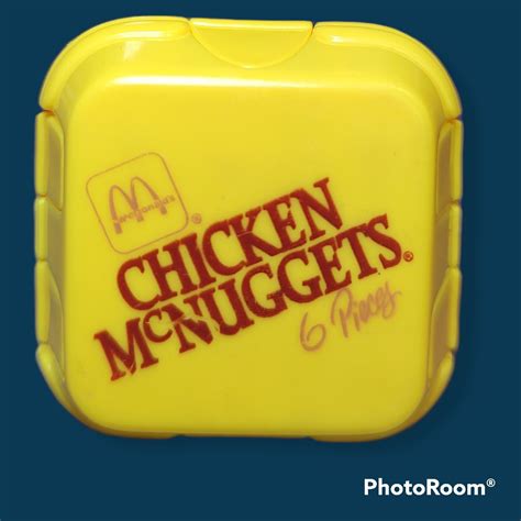 chicken mcnuggets happy meal mcdonalds butter dish salvage meals dishes meal tablewares