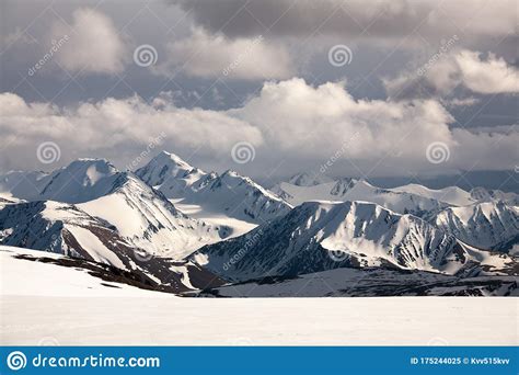 Altai Mountain Rocks Glacier Snow Stock Image Image Of Belukha