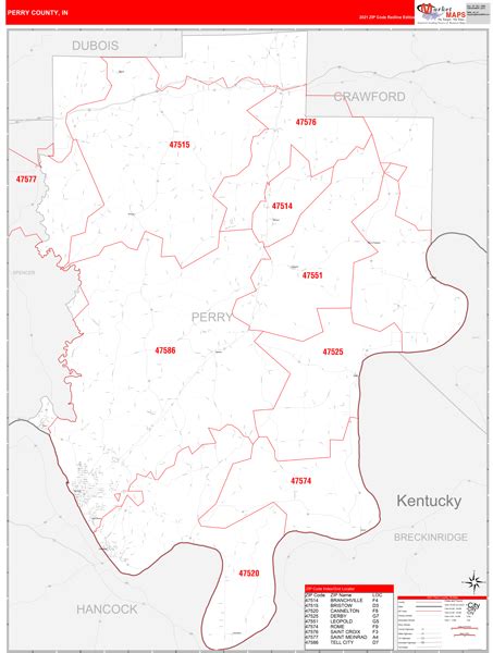Perry County In Zip Code Maps Red Line