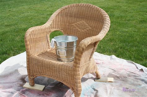 Spray Painted Wicker Chair Outside Furniture Outdoor Wicker Furniture