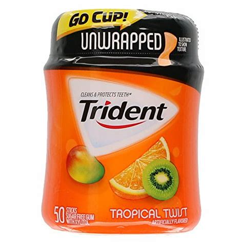 Trident Unwrapped Gum Pack Of 20