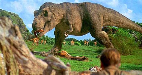 Why Steven Spielberg Cut This Insane T Rex Scene From The Original