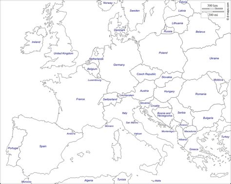 Map Of Europe Black And White Google Search Europe Map Printable