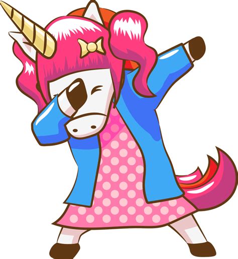 Unicorn Dabbing Png Graphic Clipart Design 19152781 Png