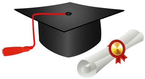 Graduation Cap With Diploma Png Clipart
