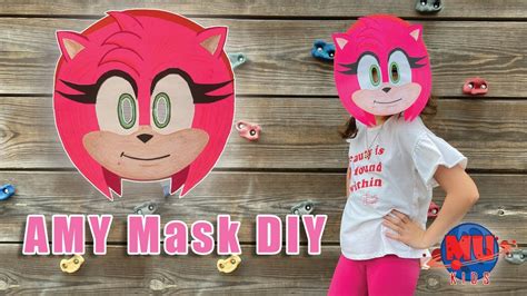 Diy Amy Rose Mask From Sonic The Hedgehog Youtube