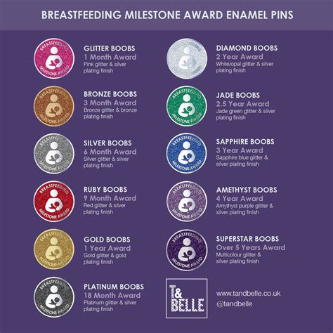 sapphire boobs 3 year breastfeeding milestone award pin t and belle