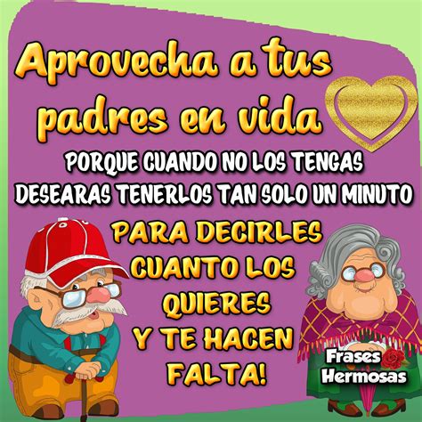 Frases Hermosas Eloisa Aprovecha A Tus Padres