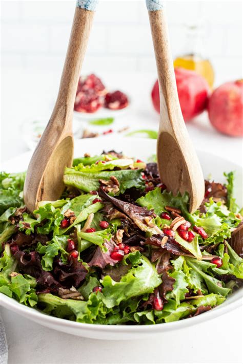 Mixed Greens Pomegranate Salad Recipe Girl