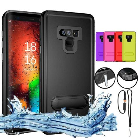 mayround waterproof shockproof case for samsung galaxy note 9 s9 plus hybrid unbranded avec
