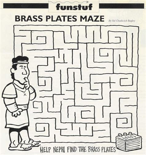 Printables rebecca j greenwood new book mormon coloring pages. Maze Nephi gets the Brass Plates | General Conference ...
