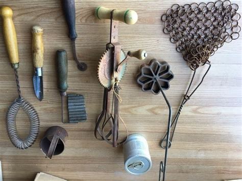 Antique wood cooks tool mallet, masher, muddler, pestle primitive farmhouse kitchen cooking. Help Us Identify these Antique Kitchen Tools! — Food52 ...