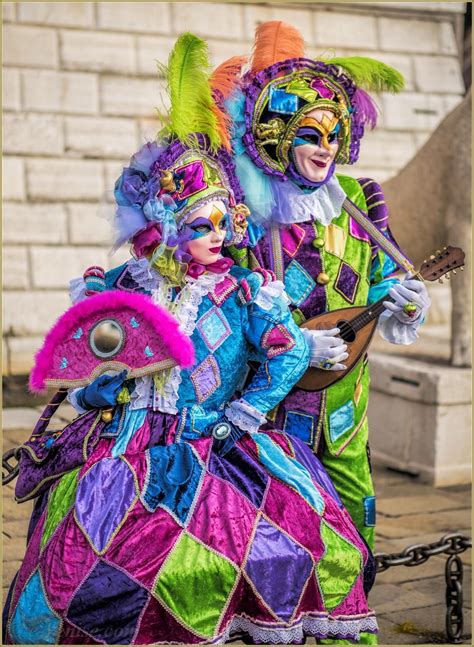 Very Colorful Jester Costumes At Carnival Of Venice 2016 Masks Pinterest
