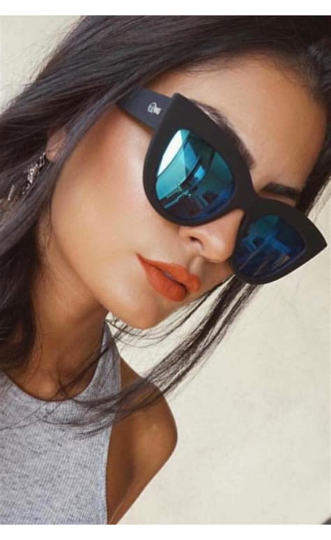 Kitti Sunglasses Blue Mirror Blue Mirrored Sunglasses White Mirrored Sunglasses Fashion