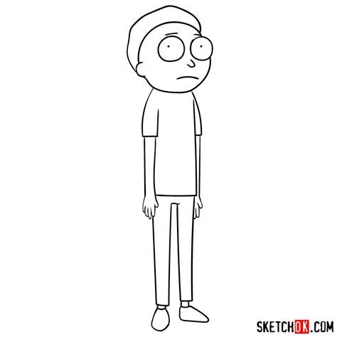 Learn How To Draw Morty Smith From Rick And Morty Ske