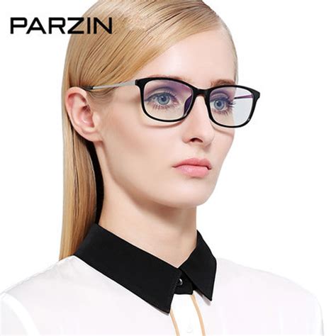parzin fashion eyeglasses frames women glasses frame tr 90 computer optical clear lenses reading