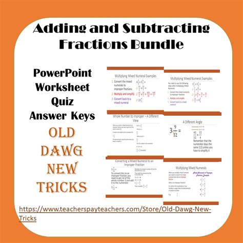 Adding And Subtracting Fractions Bundle Made By Teachers