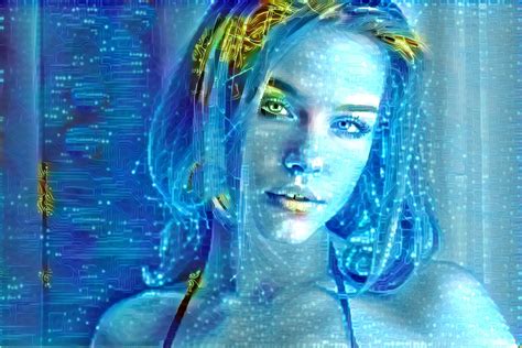 Futuristic Digital Woman Image Free Stock Photo Public Domain Photo