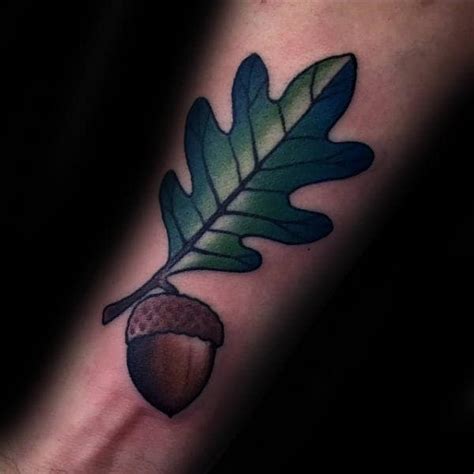 Ying & yang tree design. 70 Acorn Tattoo Designs For Men - Oak Ink Ideas