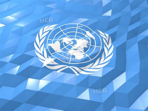 Flag Of United Nations 3d Wallpaper Illustration Instant Download